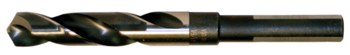 Cle-Line 1877 Taladro de eje reducido - Corte de mano derecha - Punta Dividir 118° - Acabado Negro Y Oro - Longitud Total 6 pulg. - Flauta Espiral - Acero de alta velocidad - Vástago Reducida con 3 facetas - C17048