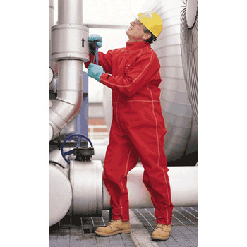 Imágen de Ansell AlphaTec 66-660 Rojo 4XG CPC trilaminado de poliéster Chaqueta resistente a productos químicos (Imagen principal del producto)