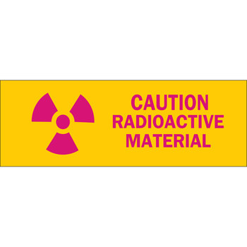 Imágen de Brady B-302 Poliéster Rectángulo Amarillo Inglés Cartel de peligro de radiación 88750 (Imagen principal del producto)