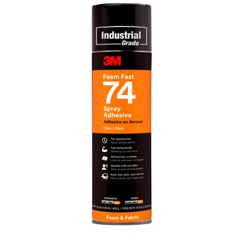 3M Non-Flammable Foam Fast 74 NF Adhesivo en aerosol Transparente Espuma 37 lb Cilindro - 97160