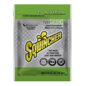 Imágen de Sqwincher Fast Pack Fast Pack 0.6 oz Lima limón Concentrado líquido (Imagen principal del producto)