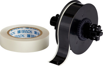 Imágen de Brady ToughStripe Negro Interior Poliéster Transferencia térmica B30C-1125-483BK-KT Cinta imprimible para marcar el piso con sobrelaminado (Imagen principal del producto)
