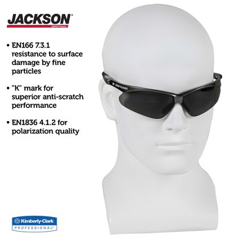 Ansell KleenGuard V30 Policarbonato Lentes de seguridad estándar lente Humo - Marco envolvente - 036000-28635
