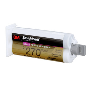 3M Scotch-Weld 270 Base y acelerador (B/A) Compuesto de encapsulado y condensación Negro Líquido 48.5 ml Duo-Pak - Proporción de mezcla 1:1 - 08975