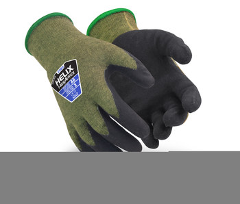 Imágen de HexArmor Helix 2000 Verde/Negro 10 Aramida/acero Recubrimiento sin costuras Guantes resistentes a cortes (Imagen principal del producto)