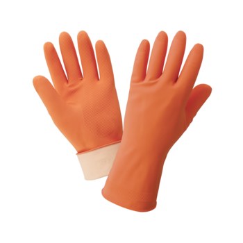 Global Glove Frogwear F180 Naranja XL Látex No compatible Guantes resistentes a productos químicos - acabado Grabado en diamante - Longitud 13 pulg. - 180f xl
