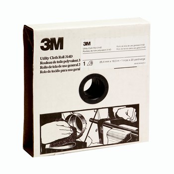 3M Rollo 19804 - 1 1/2 pulg. x 50 yd - Óxido de aluminio - P280 - Muy fino