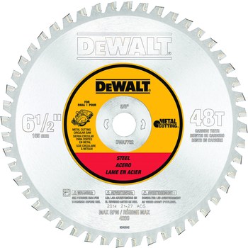 Imágen de Hoja de sierra circular Metal Cutting DWA7762 de Carburo de titanio por 6 1/2 pulg. de DEWALT (Imagen principal del producto)
