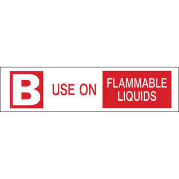 Imágen de Brady Rojo sobre blanco Etiqueta del extintor (Imagen principal del producto)