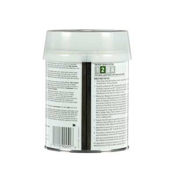 3M Bondo 90451 Base y acelerador (B/A) Rellenador Metalizado Masilla 0.7 pt Lata Relleno de 11.2 fl. oz, Endurecedor de 0.37 fl. oz