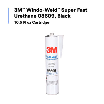 3M Window-Weld 08609 One-Part Black Urethane Adhesive - Paste 10.5 fl oz Cartridge