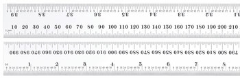 Imágen de Regla de acero C636-1000 W/SLC de Acero templado para muelles 39-1/4 pulg. (1000mm) por de Starrett (Imagen principal del producto)