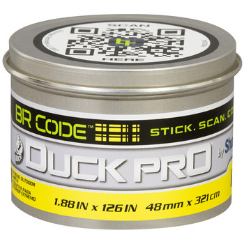 Shurtape Duck Pro BR Code SHURTAPE 105640 Etiqueta Escaneable Permanente - 1.88 pulg - Amarillo