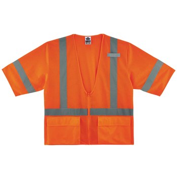 Ergodyne Glowear 8320Z Chaleco de alta visibilidad 22117 - tamaño 2EG/3EG - Poliéster - Naranja de alta visibilidad - ANSI clase 3