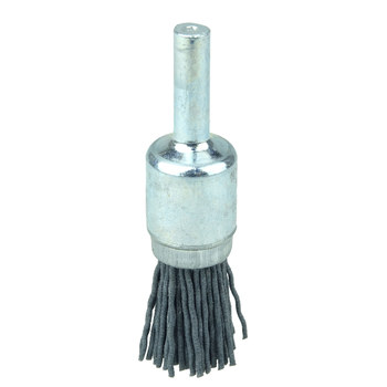 Weiler Nylox Nylon Cup Brush - Shank Attachment - 1/2 in Diameter - 0.022 in Bristle Diameter - End Style: Standard - 10172