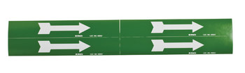 Imágen de Brady Blanco sobre verde Vinilo 93257 Marcador de tubería autoadhesivo (Imagen principal del producto)