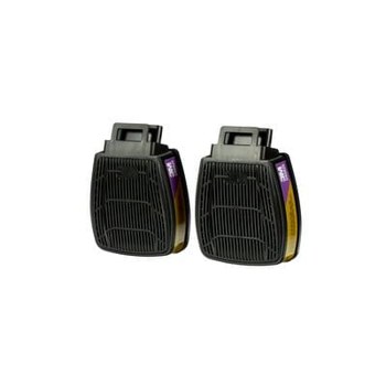 3M Secure Click D8000 D80926 Cartucho de respirador reutilizable 56681 - Magenta/Oliva - P100 - Multigas protección - Secure Click conexión