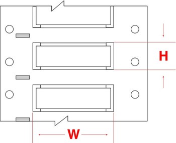 Imágen de Brady Blanco Termocontraíble Transferencia térmica 2LSZH-2000-2-WT-S Manga para impresora de transferencia térmica troquelada (Imagen principal del producto)