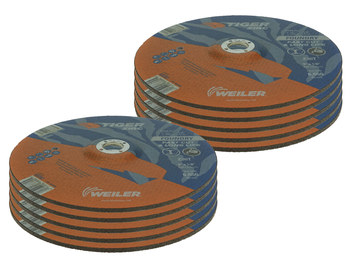 Weiler Tiger Zirc Rueda de desbaste con centro hundido 68382 - 9 pulg. - Alúmina-zirconia - 30 - T
