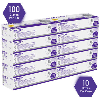 Ansell Kimtech Gris XL Nitrilo Guantes desechables - Grado Examen médico - acabado Áspero - Longitud 12 pulg. - 036000-53141