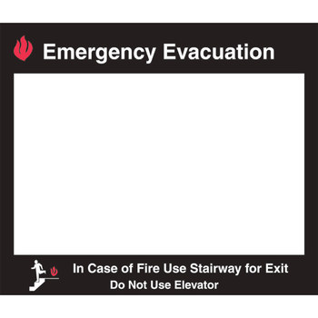 Imágen de Brady Acrílico Negro/Rojo/Transparente Soporte de mapa de evacuación 102854 (Imagen principal del producto)