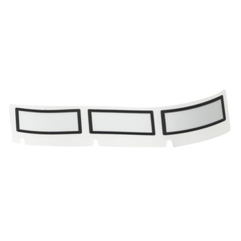 Brady MetaLabel M4-92-428-BB Etiquetas metalizadas - 0.5 pulg. x 1.13 pulg. - Poliéster - Negro sobre gris claro - B-428