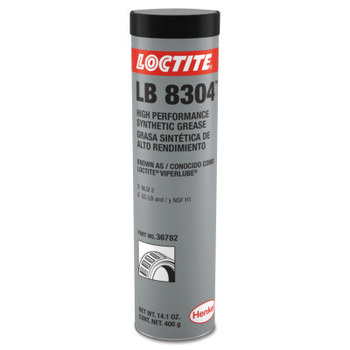 Loctite LB 8304 Blanco Grasa - 400 g Cartucho - Grado alimenticio - Anteriormente conocido como Loctite Viperlube - 36782
