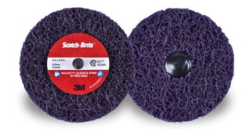 3M Scotch-Brite Clean & Strip XT Pro Carburo de silicio Disco de Cambio Rápido - Accesorio Roloc TR+ - Diámetro 4 pulg. - 1/2 pulg. grosor - 21552