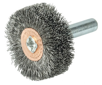 Weiler 17604 Cepillo de rueda - Rizado Acero cerda