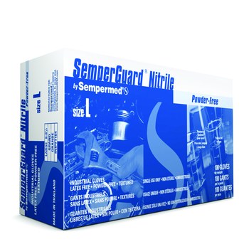 Imágen de Sempermed Semperguard INIPFT Azul Grande Nitrilo Guantes desechables (Imagen principal del producto)