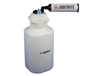 Justrite VaporTrap Lata de seguridad 12810 - 4 L Capacidad - HDPE - 18033
