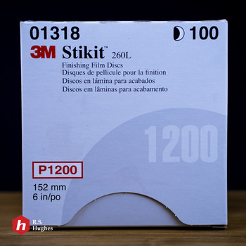 3M Stikit 01318 Discos PSA - 6 pulg. - P1200 - Súper fino - Óxido de aluminio