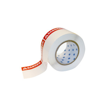 Imágen de Brady Negro/Rojo sobre blanco Poliéster Transferencia térmica THTEL-184-483-1-DA Rollo de etiquetas para impresora de transferencia térmica troquelado (Imagen principal del producto)