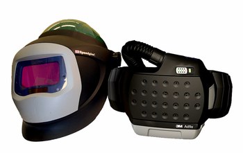 3M Adflo 34-0705-SGX Máscara completa Respirador para soldadura - Montado en cinturón - Montado en cinturón - ADF 2500 horas, PAPR: hasta 12 horas Ion de litio - 051141-56171