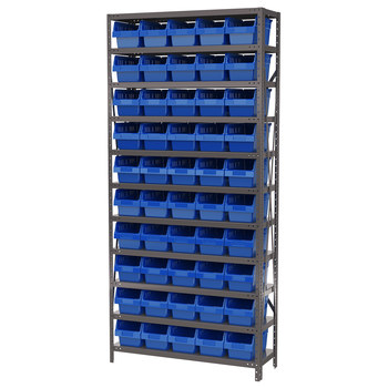 Imagen de Akro-mils AS1279090 Shelfmax 6500 lb Ajustable Azul Gris Revestido en polvo Acero 22 ga Abierto Ajustable Sistema de estantería fijo (Imagen principal del producto)