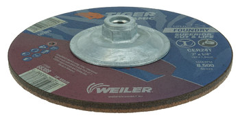 Weiler Tiger Ceramic Rueda de desbaste con centro hundido 68389 - 7 pulg. - Cerámico - 24 - T