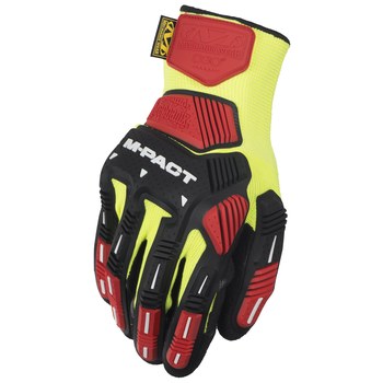 Mechanix Wear M-Pact CR3A3 Amarillo fluorescente Pequeño Poliéster/TPR Poliéster/TPR Guantes de trabajo - 781513-62587