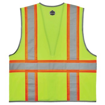Ergodyne GloWear 8246Z Chaleco de alta visibilidad 24149 - tamaño 4EG/5EG - Poliéster - Lima - ANSI clase 2