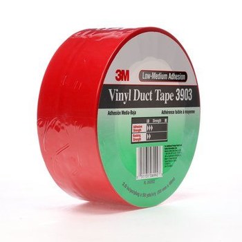 3M 3903 Rojo Cinta para ductos - 2 pulg. Anchura x 50 yd Longitud - 6.5 mil Espesor - 06992