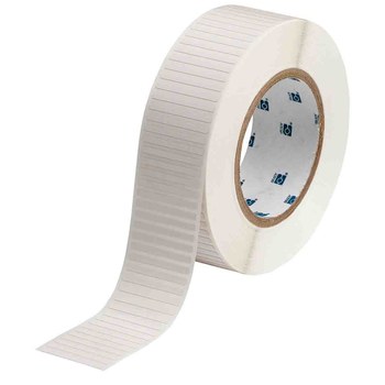 Brady UltraTemp THT-60-719-10 Rollo de etiquetas troqueladas para impresoras - 1.5 pulg. x 0.125 pulg. - Poliimida - Blanco - B-719