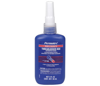 Devcon Permatex Rojo Fijador de rosca 27125 - Alto Fuerza - 250 ml Botella