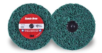 3M Scotch-Brite Clean & Strip XT Pro Óxido de aluminio Disco de Cambio Rápido - Accesorio Roloc TR+ - Diámetro 4 pulg. - 1 pulg. grosor - 21554