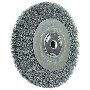 Weiler Wolverine 36206 Cepillo de rueda - Rizado Acero cerda