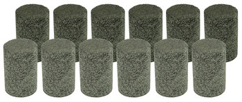 Weiler Tiger Ceramic Cerámico Enchufe abrasivo - 2 pulg. longitud - Agujero Central UNC de 5/8-11 - 68405