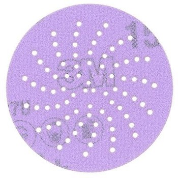 3M Hookit Cubitron II Clean Sanding Recubierto Óxido de aluminio cerámico Morada Disco de velcro - Óxido de aluminio cerámico - 3 pulg. - 31363