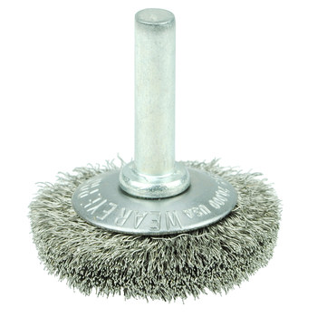 Weiler 17930 Cepillo de rueda - Rizado Acero inoxidable cerda