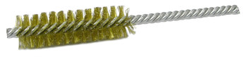 Weiler Latón Espiral doble Cepillo en tubo - 5 pulg. longitud - Diámetro 5/8 pulg. - Diámetro de la cerda 0.008 pulg. - 21219