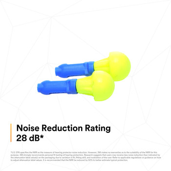 3M E-A-R Push-Ins Ear Plugs 18000 - Size Universal