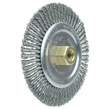 Weiler Roughneck 09400 Cepillo de rueda - Anudado - Circular trenzado Acero cerda