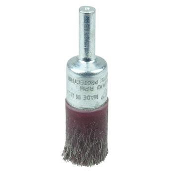 Weiler Polyflex Acero inoxidable Cepillo de copa - Accesorio Vástago sin rosca - Diámetro 1/2 pulg. - Diámetro de la cerda 0.010 pulg. - 35500